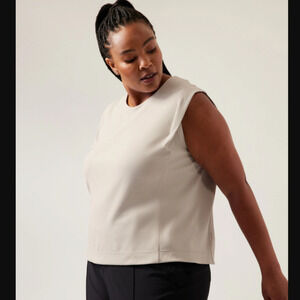 Athleta Seasoft Tank Sweatshirt